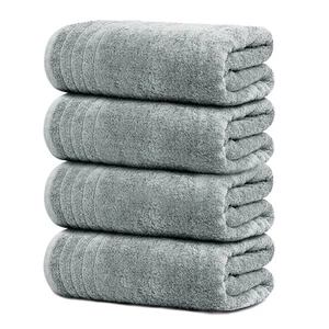 4er Pack extra große Badetücher 30 x 60 cm, 100% Baumwolle, größer & leicht... - Bild 1 von 7