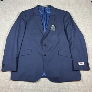 Joseph Abboud Navy Micro Check Wool Blend Suit Jacket Blazer Men's Sz 50R NWT - Picture 1 of 9