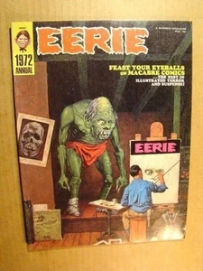 EERIE 1972 ANNUAL *HIGH GRADE* NORMAN ROCKWELL COVER NEIL ADAMS ART - Picture 1 of 1