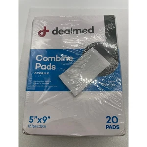 Dealmed sterile Bauch ABD Kombination Pads 5" x 9" 20 Pads - Bild 1 von 3