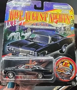 Greenlight Hot August Nights ’67 Black Silver Chevy Impala Signed 2006 - Picture 1 of 8