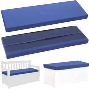 Outdoor Aufbewahrung Bank Kissen 48 x 16 x 3 Zoll Wasserdicht Marineblau Terrasse Fell... - Bild 1 von 7