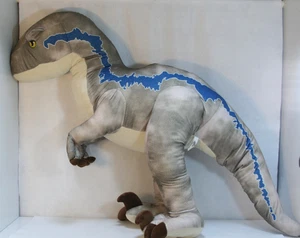 Peluche básico Jurassic World Velociraptor azul enorme 40" LG dinosaurio peluche - Imagen 1 de 6