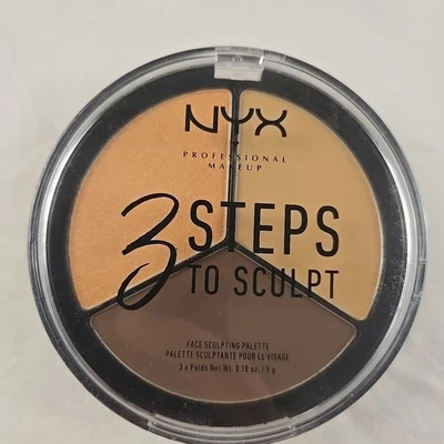 NYX ~ 3 Steps To Sculpt ~ Face Sculpting Palette ~ 3STS03 Medium ~ NEW SEALED - Image 1 of 2
