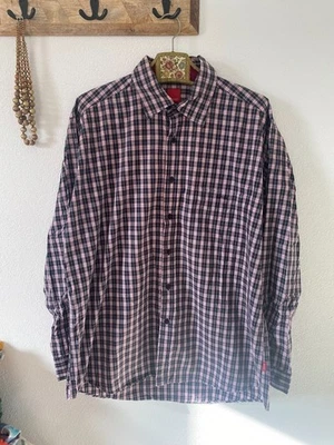 Esprit Men’s XXL Long Sleeve Checked Shirt – Smart Casual Button Front dc25 - Image 1 of 4