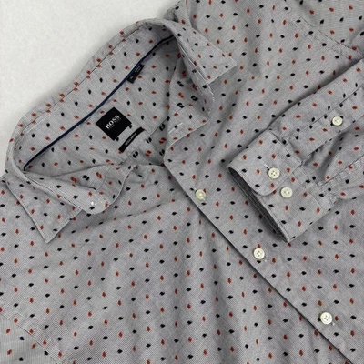 Hugo Boss Shirt Men's XL Extra Large Regular Fit Cotton Long Sleeve Button Up - Image 1 of 4