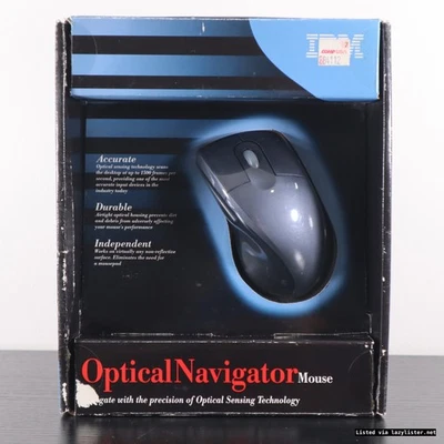 IBM Optical Navigator Mouse MO27FO w/ USB-PS2 Adapter & Mouse Suite CD - Image 1 of 4