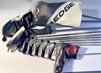 Callaway Edge Complete Set RH Regular Steel 10 Clubs Driver 3W Hybrid Putter - Image 1 of 4
