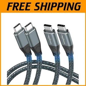 2-Pack 15FT USB C to USB C Cable 20Gbps Data Transfer - Picture 1 of 9