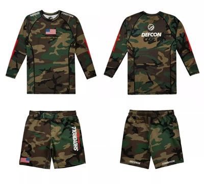 Camo DEFCON x SHOYOROLL Rashguard Batch #138 VIOLENT LS Jiu Jitsu Long Sleeve