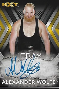 Alexander Wolfe 2017 Topps WWE NXT Autograph On Trading Card Auto RA-AW Sanity - Picture 1 of 1