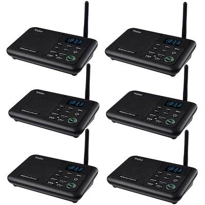  6Units 22Channel Call ALL Wireless Intercoms for Home Offices Room to Room Talk - Image 1 of 4