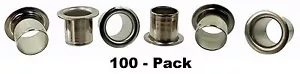 100 Stk. Vernickelt 1/4" Vintage-Stil Gitarre Tuner Buchsen/Ferrules - Bild 1 von 3