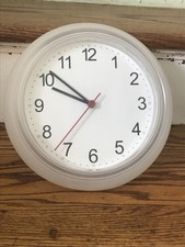 IKEA Wall Clock White 9.75"