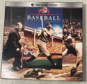 Baseball Laserdisc Box Set +Insert Ken Burns PBS 10-Discs 19-Hours - Picture 1 of 11