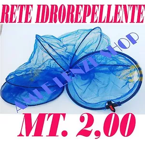 NASSA PORTA PESCI IN RETE M.2 IDROREPELLENTE RETINO CON CERCHI PORTA TROTE LAGO - Foto 1 di 1