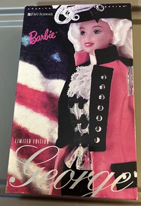 FAO Schwarz Limited Edition Barbie -George Washington- 1996 - New - Picture 1 of 5