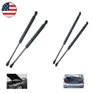4PC Car Front Bonnet Hoods + Rear Trunks Gas Struts For 2001-2006 BMW 325Ci - Picture 1 of 20