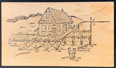 Art Impressions 船屋景观橡皮图章 Q-1478 — 第 1/3 张图片