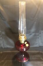 Aladdin Ruby Red Beehive Glass Oil Lamp Very nice Vintage antique Circa 1937-38