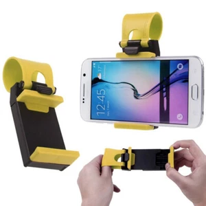 Red Lazy Car Steering Wheel Phone Holder Universal Plastic Wholesale - Photo 1 sur 14