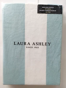 Laura Ashley Bettwäsche "Lille Stripe Seaspray" 2-teilig 137x200 + 50x75 NEU - Bild 1 von 4