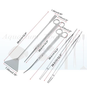 Aquarium Werkzeug Set, Aquascaping Tank Wasserpflanze Fische 3-teiliges oder 5-teiliges Set - Bild 1 von 12
