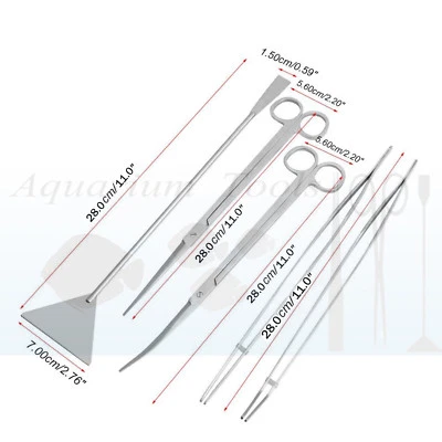 YNR Aquarium Werkzeug Set, Aquascaping Tank Wasserpflanze Fische 3-teiliges oder 5-teiliges Set