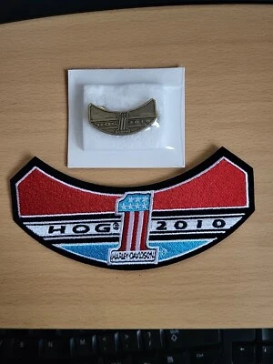 Harley Davidson owners group HOG patch and pin 2010 - Image 1 of 2