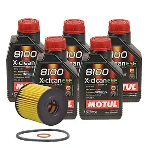 5L Motul 8100 X-CLEAN EFE 5W30 Wix Filter Motor Oil Change Kit For Mini R60 R61 - Picture 1 of 1