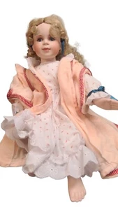 Hamilton Collection Teaching Teddy Porcelain Doll  - Picture 1 of 9