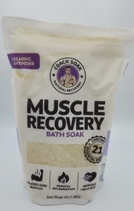 Coach Soak Muscle Recovery Bath Soak Calming Lavender 3lb Bag NEW - Picture 1 of 2