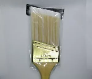 Confezione da 2,5 pollici (63,5 mm) finiture pennello manico in legno setole angolate in nylon - Foto 1 di 3