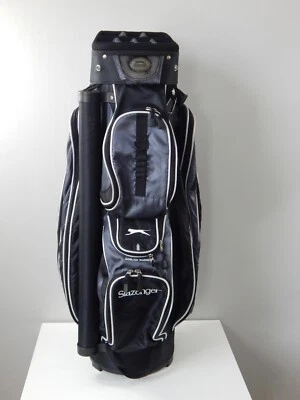 Bolsa de carro de golf Slazenger de nailon negro y plateado Foto 1 de 4