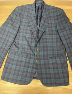 Abrigo deportivo Alexandre London para hombre a cuadros traje chaqueta azul informal blazer 42R Reino Unido - Imagen 1 de 22