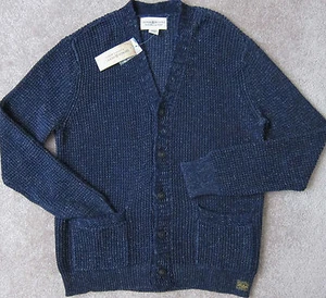 RALPH LAUREN ( Navy / Indigo ) Waffle-Knit Cardigan / Sweater Men's NWT $165 - Picture 1 of 4