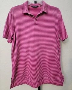 Polo Golf Ralph Lauren Para Hombre LG Polo Rosa Rayas Algodón Pima Manga Corta - Imagen 1 de 3