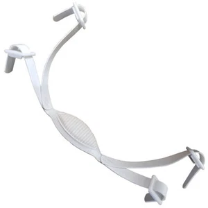ATHLETIC SPECIALTIES YOUTH FLANNEL WHITE CHIN HIGH HOOK UP FOOTHBALL CHIN STRAP - Bild 1 von 1
