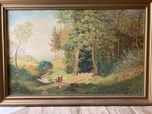 Original Ölgemälde von Benecke, "Benecke 1959" ,1,12 x 0,71 cm ...auf hochwerti - Bild 1 von 2