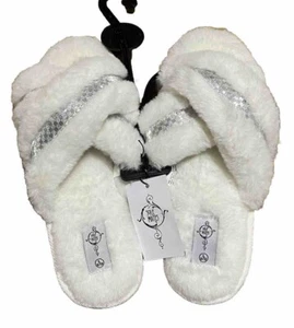 Pantuflas cruzadas de piel sintética para mujer. - Picture 1 of 4