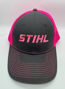 Stihl Part # 7010 871 3925 Snapback Trucker Hat - Pink - Picture 1 of 8