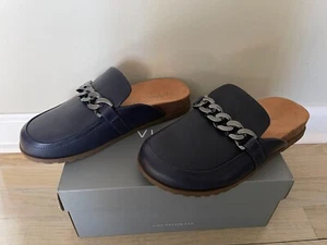 Vionic Georgie Pantoletten marineblau Slipper Kette Clog Komfort Damen Größe 8,5 - Bild 1 von 4