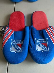 New York rangers NHL Mens Slippers Size XL Closed Toed ~ BIN371