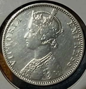 Indien Britische Eine Rupie 1892 Victoria Kaiserin  - Bild 1 von 2