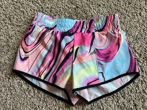 Girl’s Justice Swirl Shorts Pink Blue Yellow Black Size M (10) - Picture 1 of 3