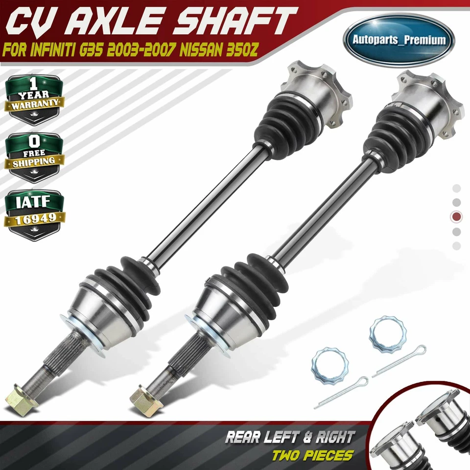 2x Conjunto de eje CV para INFINITI G35 Nissan 350Z V6 3,5 L laterales traseros VQ35DE Foto 1 de 4