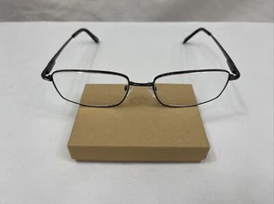 L'AMY Port 413 C01 Gunmetal/Black Rectangular Mens Eyeglasses 54-17-140 France - Picture 1 of 5