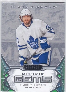 2020/21 BLACK DIAMOND..TIMOTHY LILJEGREN..ROOKIE GEMS../399..# RG-TL.MAPLE LEAFS - Picture 1 of 2