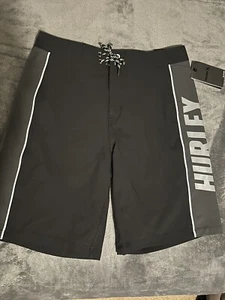 Hurley Swim Trunks 29 Youth Black New With Tags - Picture 1 of 11
