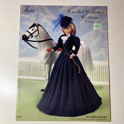 Paradise #40 1894 Disfraz de Montar Crochet Coleccionista Disfraz para Muñeca de Moda Foto 1 de 2